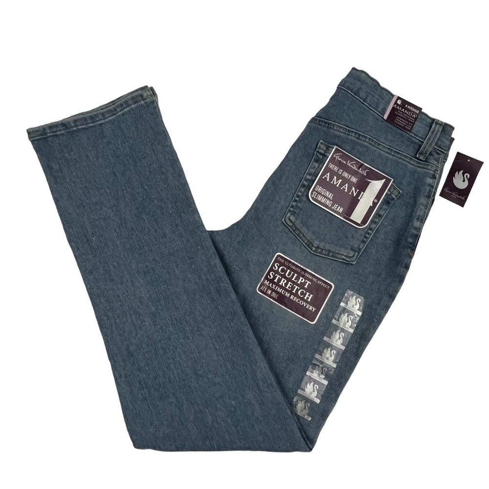 NWT Gloria Vanderbilt Amanda Jeans Size 8 Sculp and Stretch Jeans New With Tags